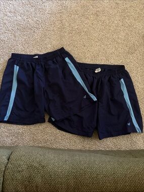 Men’s Navy Varsity Cheer Spirit Shorts Size XL